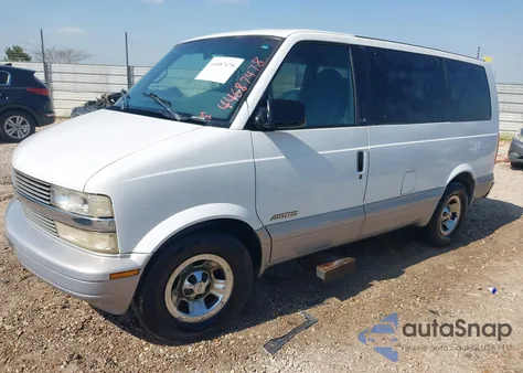 1998 Chevrolet Astro из США, поврежденный, VIN 1GNDM19W4WB166450